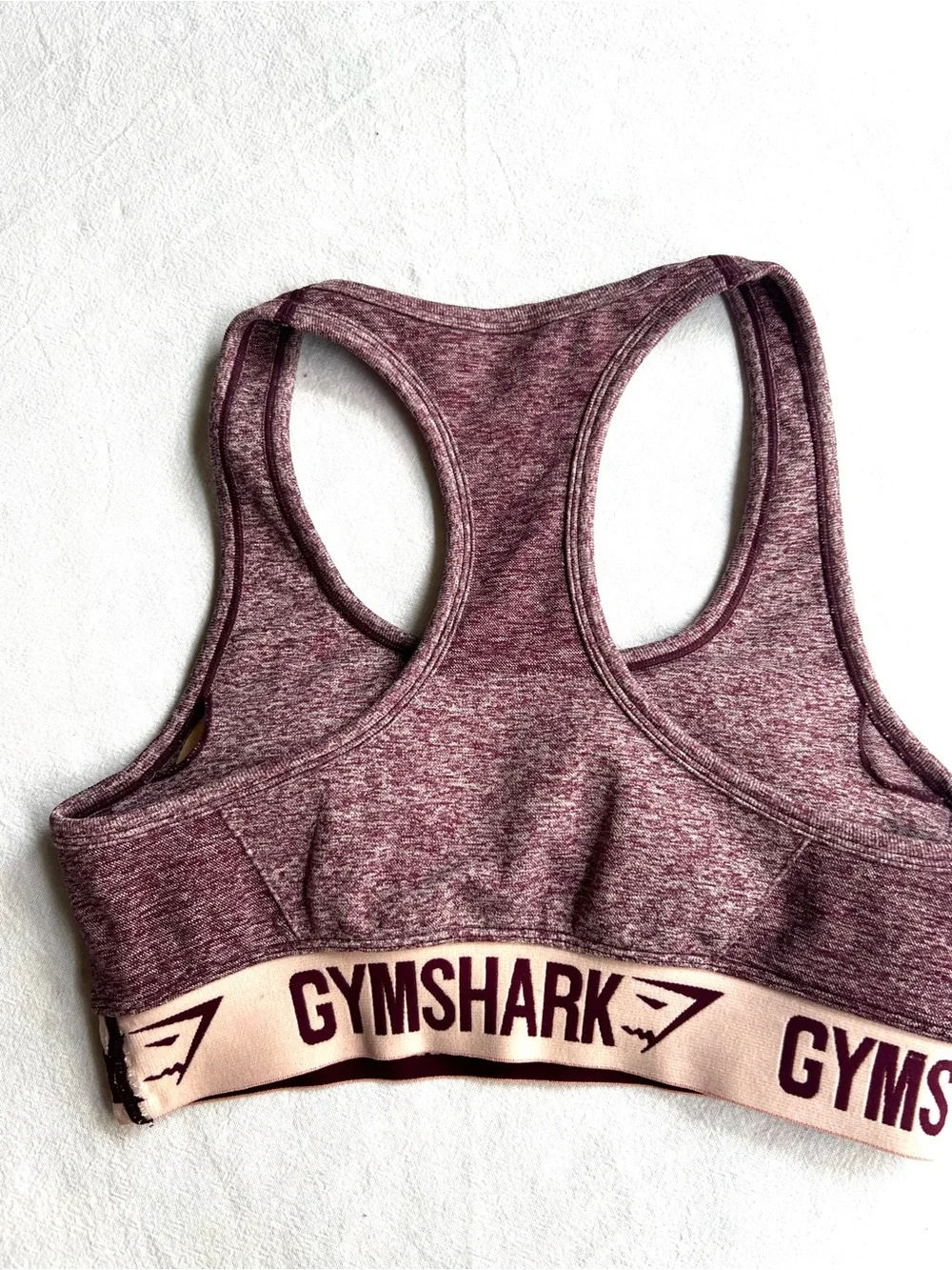 Gymshark Flex Matching Set Ruby Marl Leggings & Sports Bra Size L